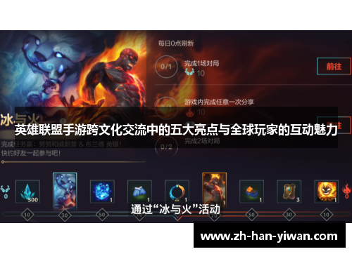 英雄联盟手游跨文化交流中的五大亮点与全球玩家的互动魅力 英雄联盟手游跨文化交流中的五大亮点与全球玩家的互动魅力